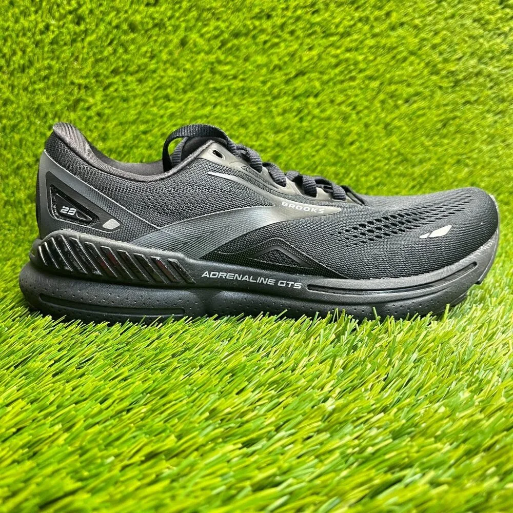 Brooks Adrenaline GTS 23 Womens Size 8 Black Athletic Running Shoes Sneakers